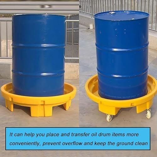 Plateforme anti-déversement avec orifices de drainage pour fûts - 3