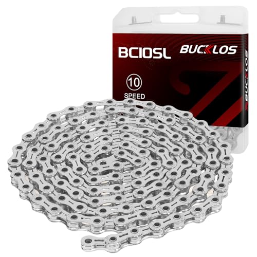 BUCKLOS 8/9/10/11/12 Speed Bike Chain for Shimano SRAM, Silver/Gold