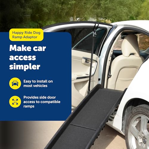 Solvit PetSafe Happy Ride Hunderampen-Adapter – Sichere Seitentür Einstiegsunterstützung – Tragbarer Rampen-Adapter für Autos, SUVs & LKWs – Praktische Haustiereinstiegsunterstützung – Langlebiger