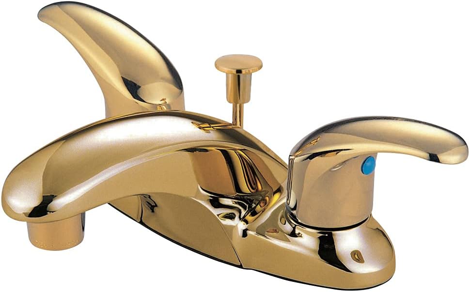 Kingston Brass KB6622LL Legacy 4-Inch Centerset Lavatory Faucet with Pop Up, Polished Brass