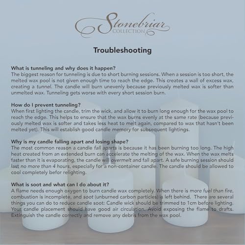 Image of Stonebriar Unscented Pillar Candles - 35 Hour Burn Time, Long-Lasting Wax Candles for Weddings, Holidays, Home Decor & Special Events, Pack of 6, Red, 3 inch x 4 inch