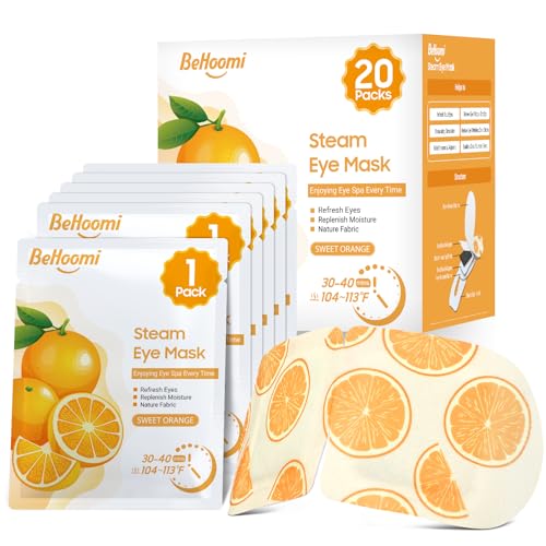 BeHoomi 20 Packs Steam Eye Masks