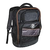 Klein Tools 55456BPL Laptop Backpack/Tool Bag, Water Resistant Technician Backpack, Padded for 1-Inch Thick Laptop or Tablet, 25 Pockets