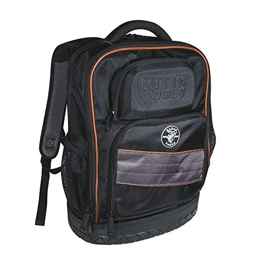 KLEIN TOOLS 55456BPLKLE Tradesman Pro Tech ryggsäck 55456BPL, svart/orange, full storlek