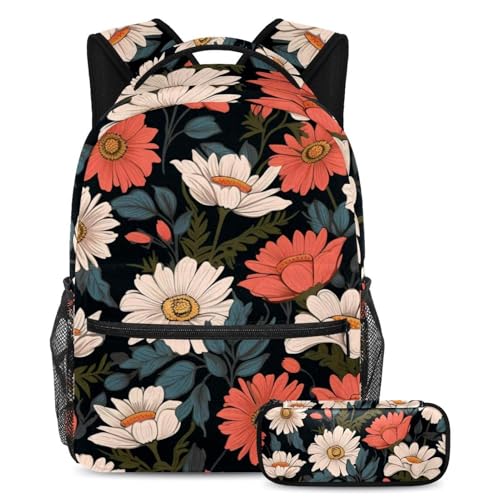 Cartable floral grand volume pour les sorties des ados et la randonnée