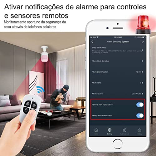 Kit Sistema Alarme Inteligente wifi