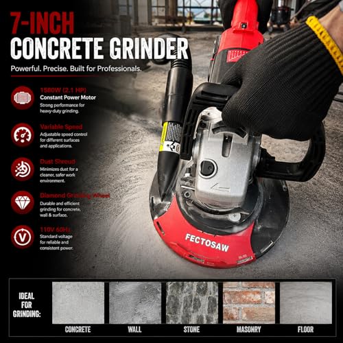 FECTOSAW 7-Inch Concrete Grinder