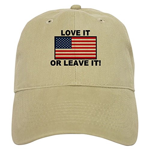 CafePress Love It Or Leave It Cap Unique Adjustable Baseball Hat Khaki