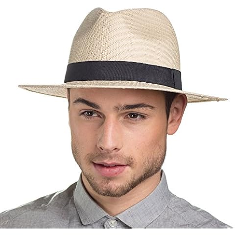 Men's Classic Panama Style Sun Hat 14101 Cover