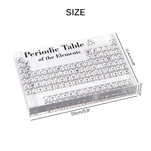 Acrylic Periodic Table Display with Real elementss Kids Teaching School Day Birthday Gifts Chemical Elements Display - Image 8