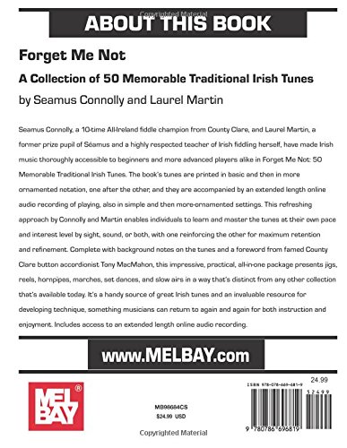 Forget Me Not: A Collection of 50 Memorable Traditional Irish Tunes - Image 2