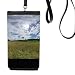 Sky Clouds Forestry Science Nature Scenery Phone Wallet Purse Hanging Mobile Pouch Black Pocket