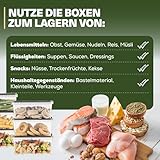Viwares Vorratsdosen 0,4 L im 12er Set – luftdicht & gefriergeeignet – stapelbare Aufbewahrungsboxen mit Deckel – Frischhaltedosen für Lebensmittel, Snacks, Küche & Vorrat