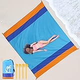 KISMARY Beach Blanket, Beach Mat Outdoor Picnic Blankets Waterproof sandproof Comfortable for 4-7...