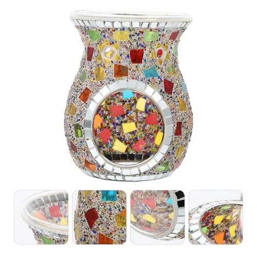 Poêle à aromathérapie en verre mosaïque pour diffuseur de parfum - 8