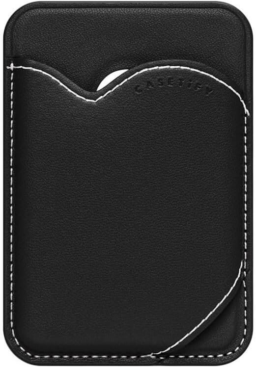 CASETiFY BioVeg Heart Wallet [Compatible with Magsafe] - Black