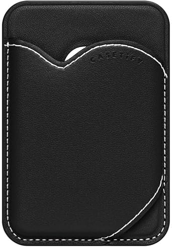 CASETiFY BioVeg Heart Wallet [Compatible with Magsafe] - Black