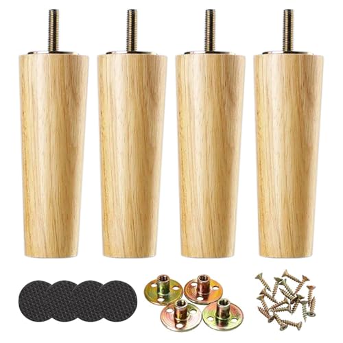 Patas de madera maciza para muebles que elevan y estabilizan sus sofás y armarios con facilidad 2