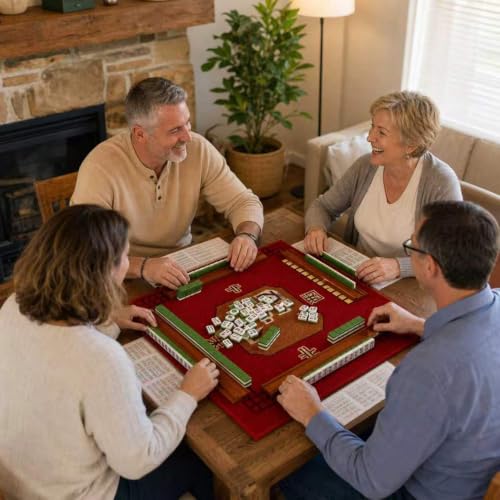 Proxxo 2026 Mahjong Cards4 PCS Set Mah Jongg Card Large Print，Easy to Read and Convenient to Carry - image 3