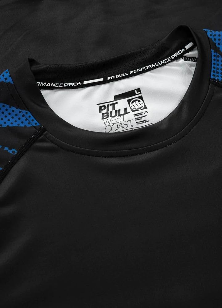 Pitbull Koszulka męska z długim rękawem Rashguard Gym Sport Pit Bull West Coast Longsleeve Performance Pro Plus Belt