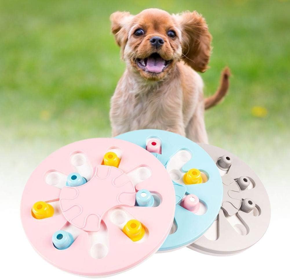 Educational Food Dispenser Training Pet Toy for Dog Cat (Light Pink)