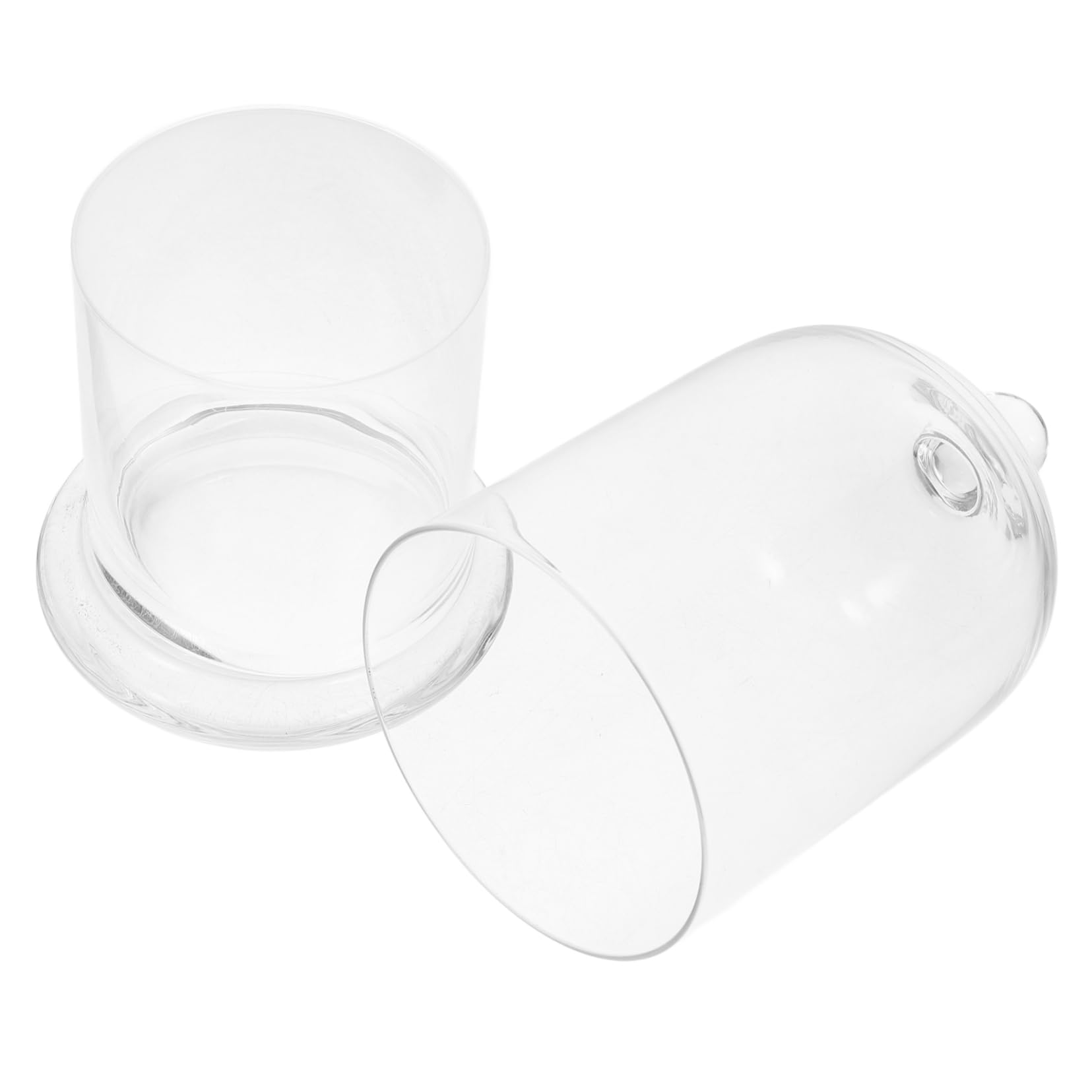 MUCKLILY Unique Japanese Style Smoky Cocktail Glasses Lids Versatile Small Glass Cups for Bar Home