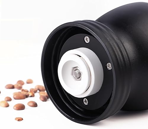 Miniatura 7 de Manual Coffee Grinder with Ceramic Burr, Portable Ceramic Grinder Two Clear Glass Jars Stainless Steel Handle for Drip Coffee, Espresso, French