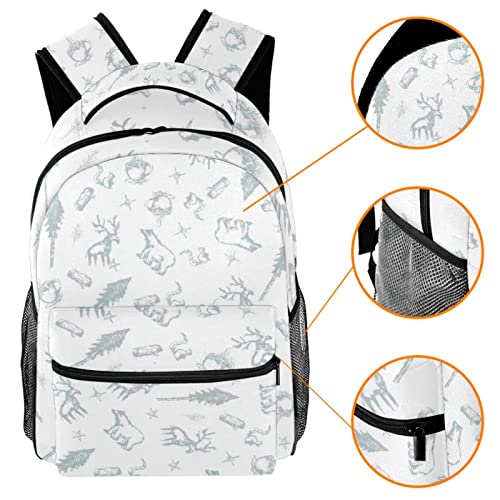 Sac à dos géométrique léger et décontracté taille unique couleur 7