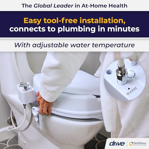 Image of Drive Medical PreserveTech Raised Toilet Seat with Bidet, Adjustable Temp