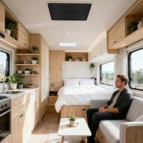Cubierta aislante para ventilación de techo de autocaravana con bloqueo solar térmico 3