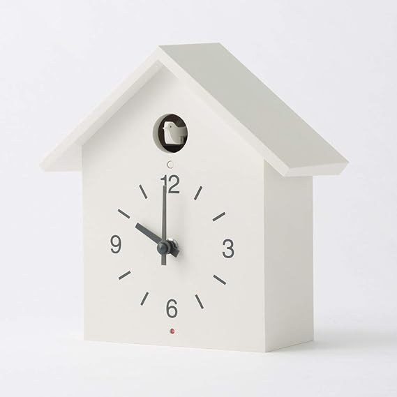 Muji Cuckoo Clock, White, Large
