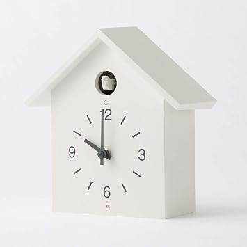 Muji Cuckoo Clock, White, Large