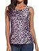 PrettyGuide Women's Shimmer Glam Sequin Embellished Sparkle Tank Top Vest Tops XS Purple