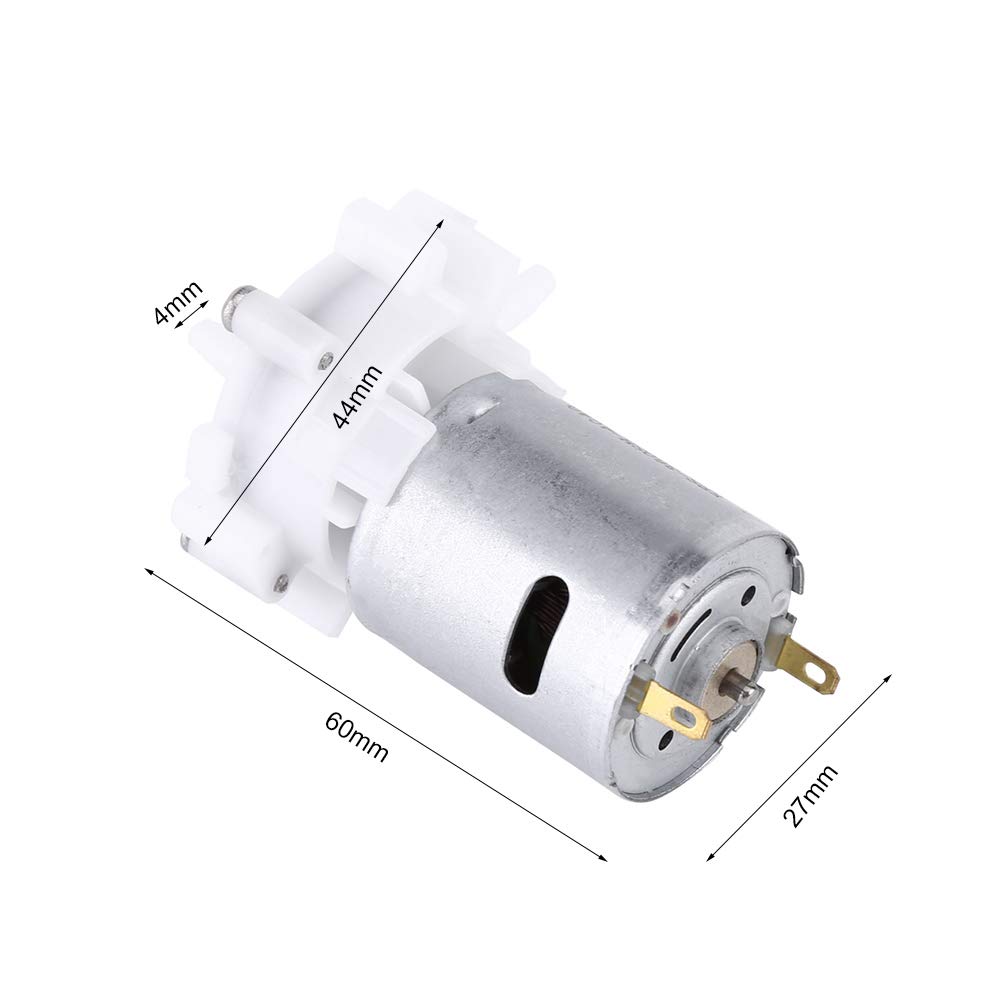 Pompe À Eau Mini Pompe À Engrenages Auto-amorçante 3-12V Avec Moteur RS-360SH Pour Aquarium Électrique Blanche
