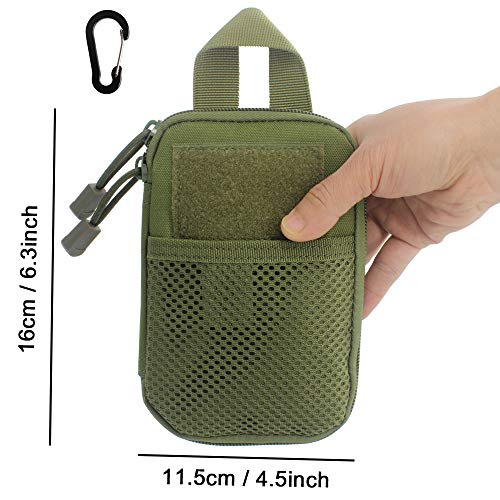 Fire Starter Survival Kit, Larger Ferro Rod With Striker Lanyard 3In Long Flint And Steel, 13.8In Wick Hemp Cord, Multifunctional Bag (Green) #TOP6