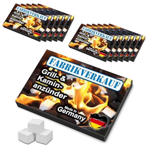FABRIKVERKAUF (12 Stück / max. 576 Würfel) Weiße Anzündwürfel, deutscher Hersteller, Grillanzünder, Kaminanzünder, Ofenanzünder, Paraffin Würfel, Anzünder Made in Germany (Paraffin 12 Anzündplatten) FABRIKVERKAUF (12 Stück / max. 576 Würfel) Weiße Anzündwürfel, deutscher Hersteller, Grillanzünder, Kaminanzünder, Ofenanzünder, Paraffin Würfel, Anzünder Made in Germany (Paraffin 12 Anzündplatten)