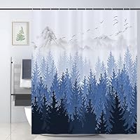 JOOCAR Duschvorhang Winter-Design – Graue Schneeflocken Auf Weiß, 180x180 Cm, Wasserdicht