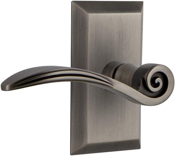 Nostalgic Warehouse Studio Plate Single Dummy Swan Lever in Bright Chrome