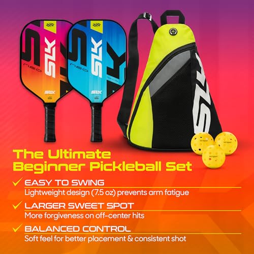 Image of Selkirk Sport SLK Pickleball Paddles Set of 2 | Designed in The USA | Choose The SLK Neo Graphite, SLK Neo Fiberglass Pickleball Set or SLK Atlas Pickleball Bundle