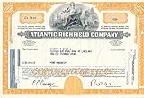  Historische Wertpapiere, alte Aktien der ARCO Atlantic Richfield Company, USA, Öl, Standard Oil, Rockefeller