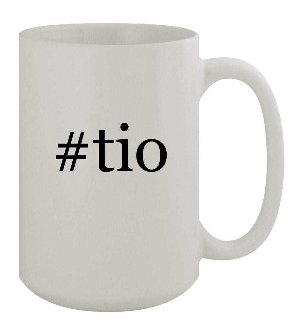 #tio - 15oz Ceramic White Coffee Mug, White