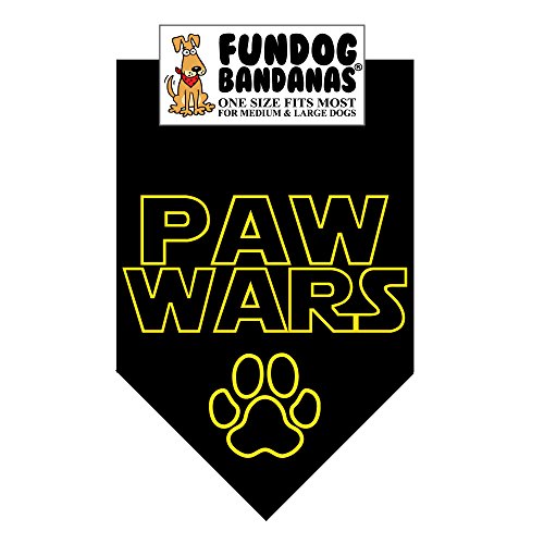 Paw Wars Dog Bandana (One Size Fits Most for Medium to Large Dogs)