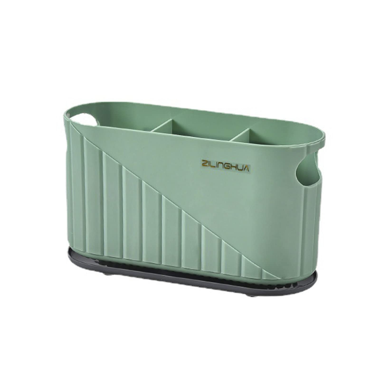 Scolaposate da cucina, portaposate, contenitore per posate, montaggio a parete, portaposate, organizer per posate, piano di lavoro (verde)