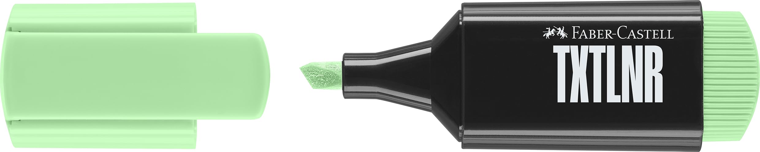 FABER-CASTELL - zestaw zakreślaczy TXTLNR, 60 kolorów pastelowych | Zakreślacze z końcówką w kształcie klina i 4 delikatnymi pastelowymi kolorami, zakreślacze dla dzieci i dorosłych