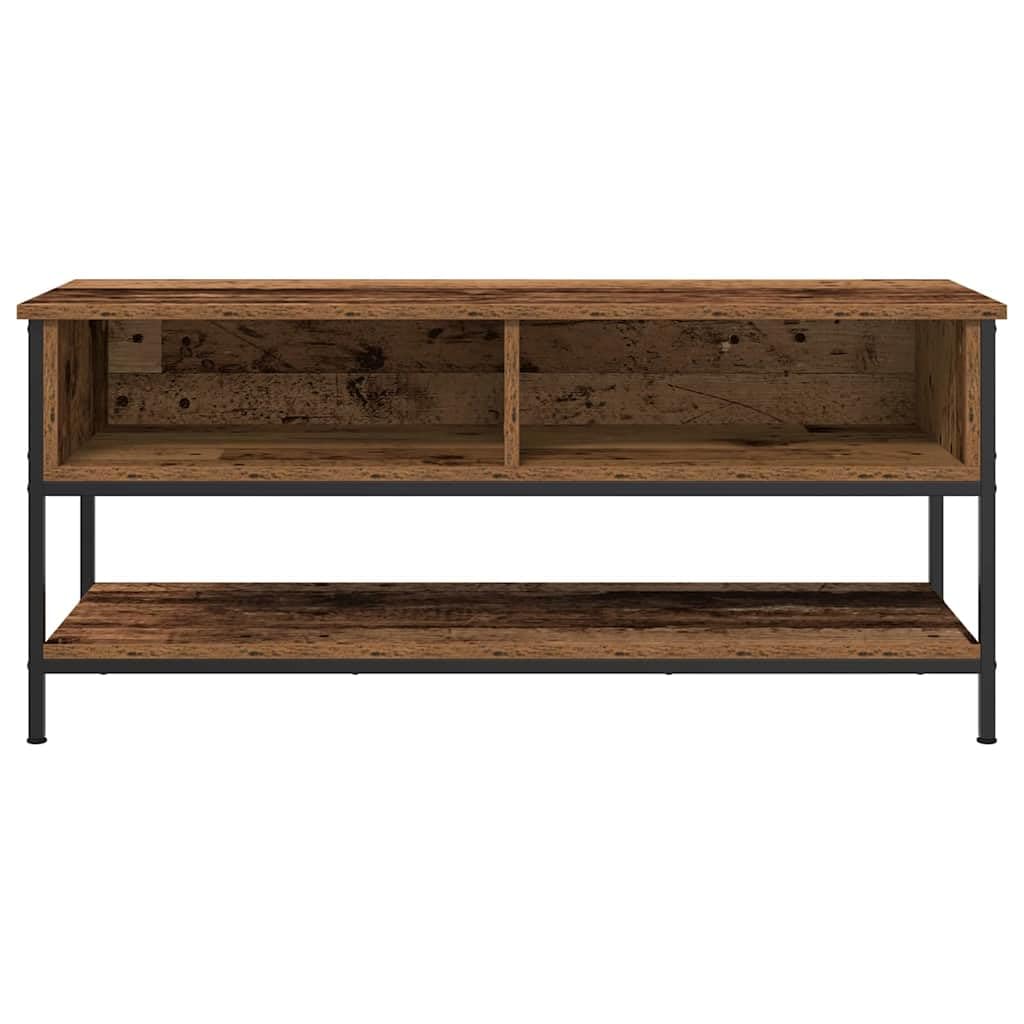 TV-Schrankset Altholz 100x35x45 cm, Holzwerkstoff, Wandmontage, Modernes Design, Geräumiger Stauraum für Wohnzimmer, Media Center