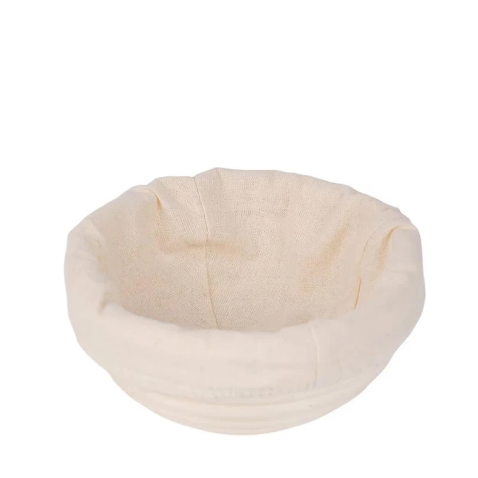 Cesta de fermentación mimbre for pan ovalada/redonda, cuenco hecho a mano for hornear, juego herramientas for, herramienta cocina for panaderos caseros Para Masa(Round-25x8cm)
