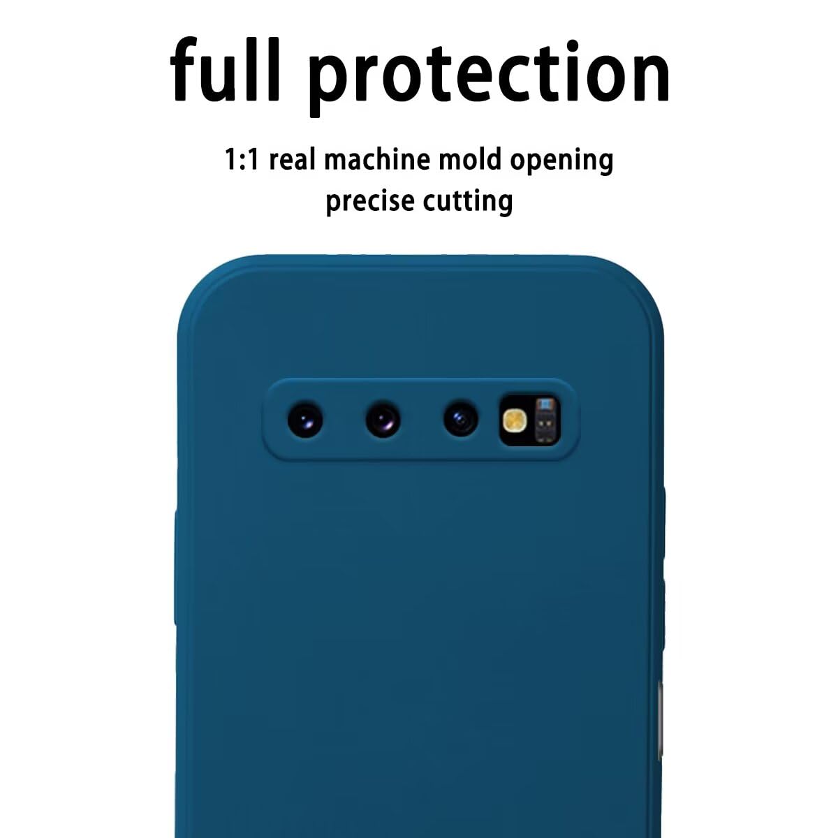 Topme Funda para Samsung Galaxy S10+ / Samsung S10 Plus (6.4" Inches) Carcasa Caja Case Estuche, Funda Protectora de Piel de Silicona TPU - Verde Oscuro - 2