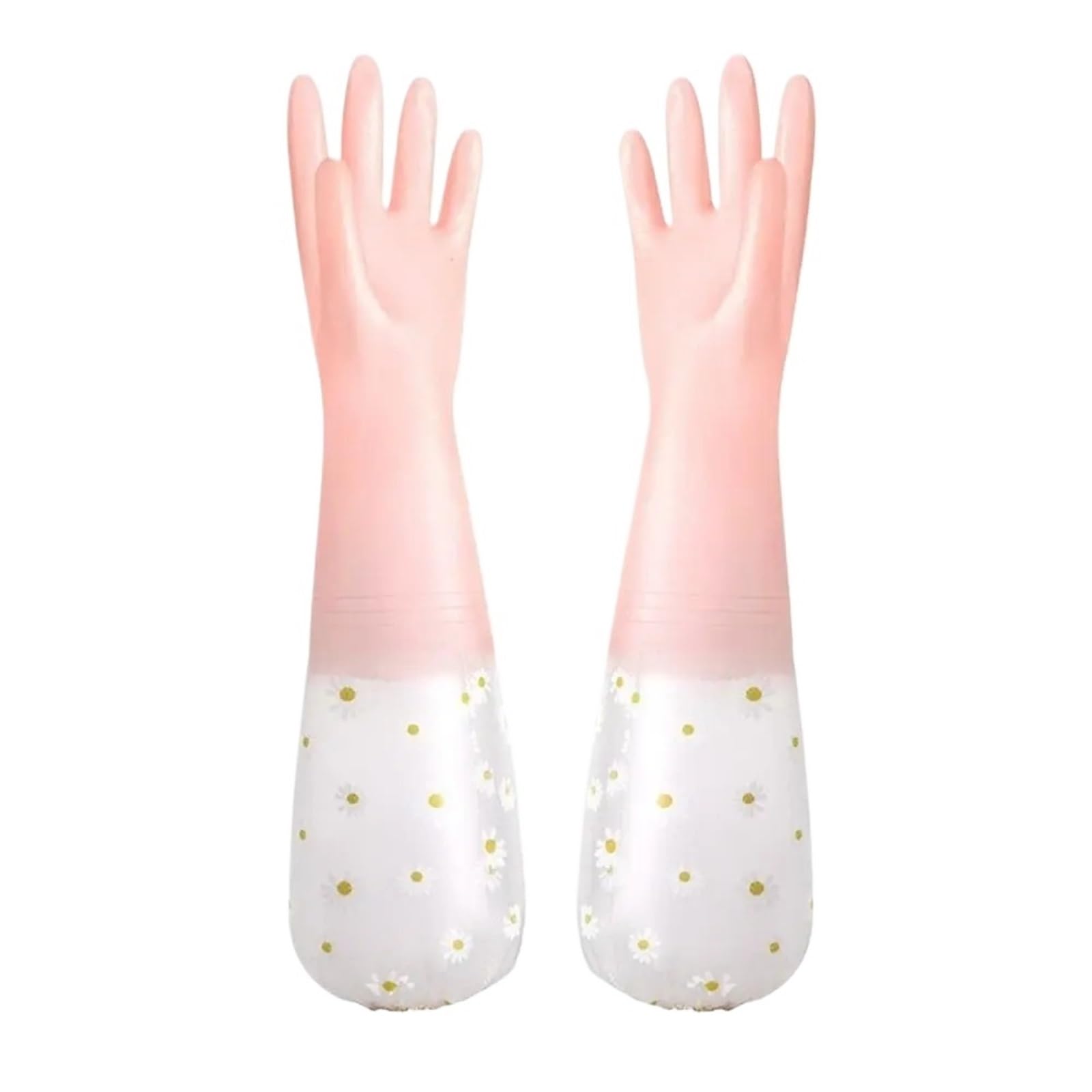 KJBDQQH Cleaning Gloves Dishwashing Gloves Silicone Waterproof Thick Household Scrubber Kitchen Clean Tool Cleaning for Household(Color 1)