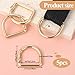 Oruola 5pcs D Rings for Purse,Zinc Alloy 1 Inch D Rings,Gold D Ring Spring Key Hooks,2.8 x 3 cm/1.1 x 1.18in Purse Hardware for Bag Making,DIY Purse Strap Replacement for Backpack Handbag Purse Strap