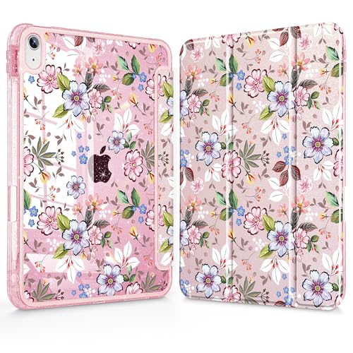 Coque iPad Air 11 M4 avec Smart Cover pliable et dos transparent brillant anti-rayures